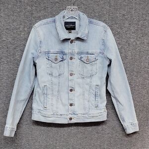 Lucky Brand Jean Jacket Light Wash Distressed Womens Size S/P